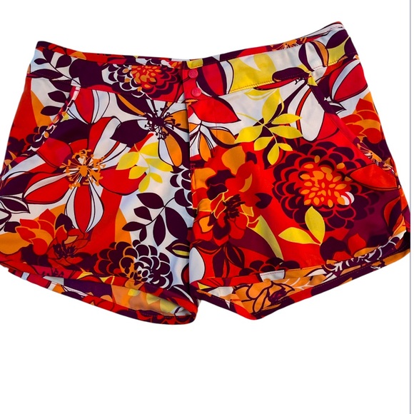 End of Summer Sale REI ARUBA SHORTS *BERMUDA PINK TROPICAL BURST 8 - Picture 1 of 7
